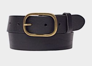 Amsterdam Heritage Marin Gold Oval Belt - Black - Image 4