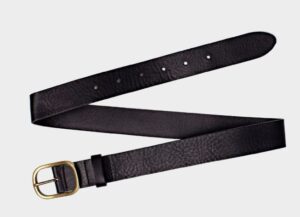 Amsterdam Heritage Marin Gold Oval Belt - Black - Image 5