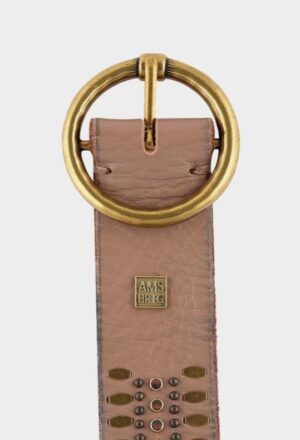 Amsterdam Heritage Soraya Gold Circle Belt - Taupe - Image 3