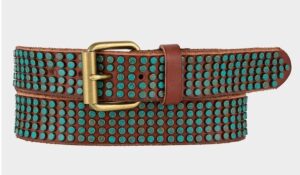 Amsterdam Heritage Eden Studded Bohemian Belt - Cognac - Image 2