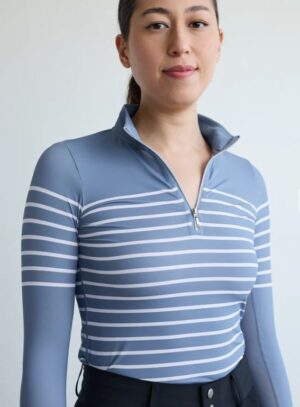 70degrees French Stripe Performance Sun Shirt - Image 4