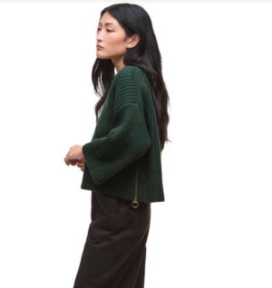 Barbour Lilian Knitted Sweater - Olive - Image 3