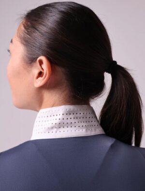 70degrees Bib Long Sleeve Show Shirt - Navy / White - Image 3