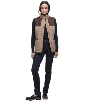 Barbour Keeper Gilet - Military Brown / Antient Tartan - Image 2