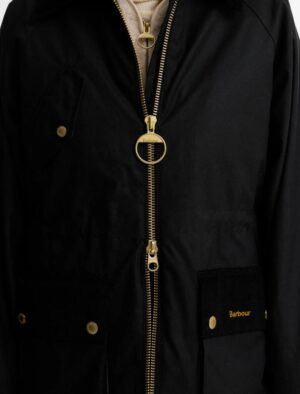 Barbour Treeton Wax Jacket - Black - Image 3