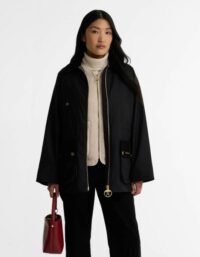 Barbour Treeton Wax Jacket - Black