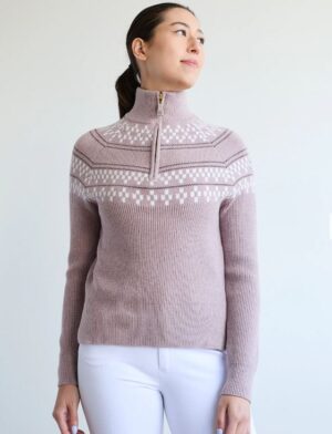 70degrees Geo Fairisle Sweater - Taupe - Image 3