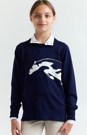 70degrees Salta Light Sweater - Navy / White - Image 2