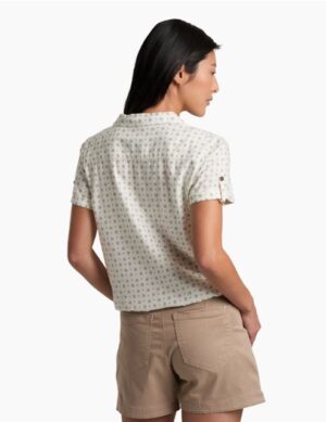 Kuhl Liliana Short Sleeve Top - White Print - Image 2