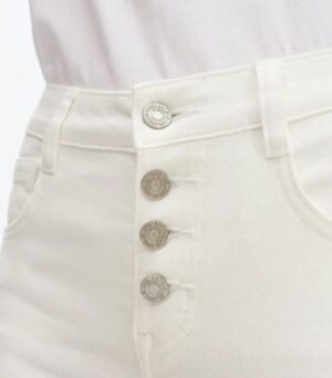 Ariat Ultra High Rise Countryside Wide Leg Crop Jeans - White - Image 5
