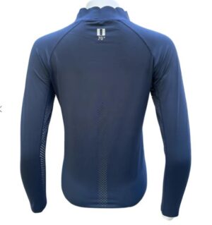 70degrees Scallop Collar Wicking Sun Shirt Long Sleeve - Navy - Image 2