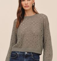 Bella Dahl Balloon Sleeve Sweater - Shadow Moss