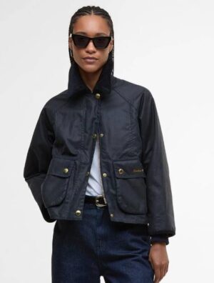 Barbour Beadnell Crop Wax Jacket - Image 6