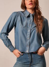 Kimes Cece Cropped Western Top