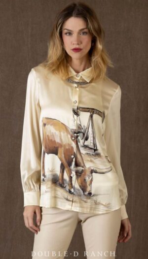 Double D Ranchwear Seen In Texas Blouse - Image 2